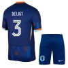 Conjunto (Camiseta+Pantalón Corto) Países Bajos De Ligt 3 Segunda Equipación Euro 2024 - Niño